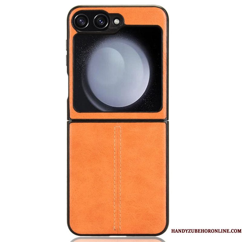 Hoesje Voor Samsung Galaxy Z Flip 7 Fe Kunstleren Stiksels