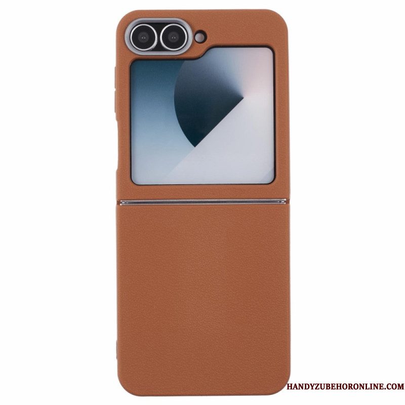 Hoesje Voor Samsung Galaxy Z Flip 7 Fe Leertextuur