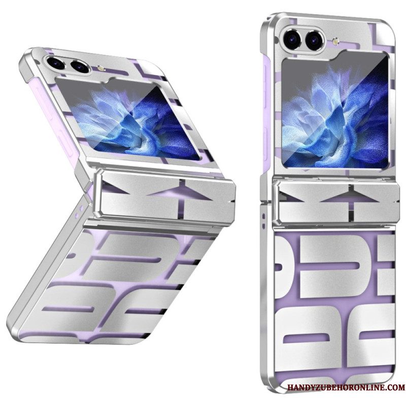 Hoesje Voor Samsung Galaxy Z Flip 7 Fe Letters Met Gehard Glazen Folie
