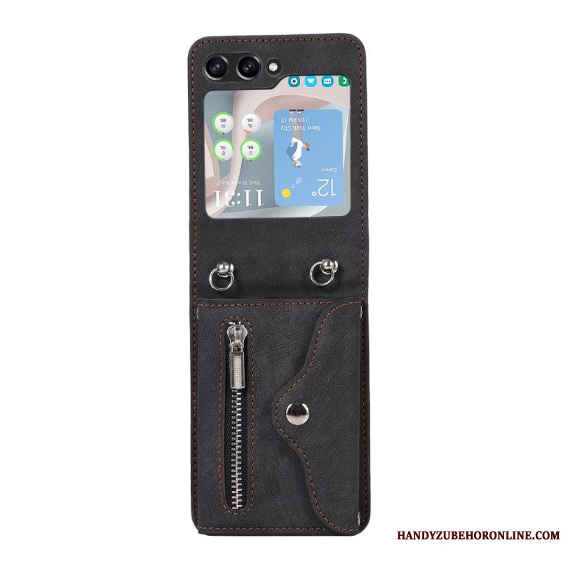 Hoesje Voor Samsung Galaxy Z Flip 7 Fe Portemonnee En Schouderband