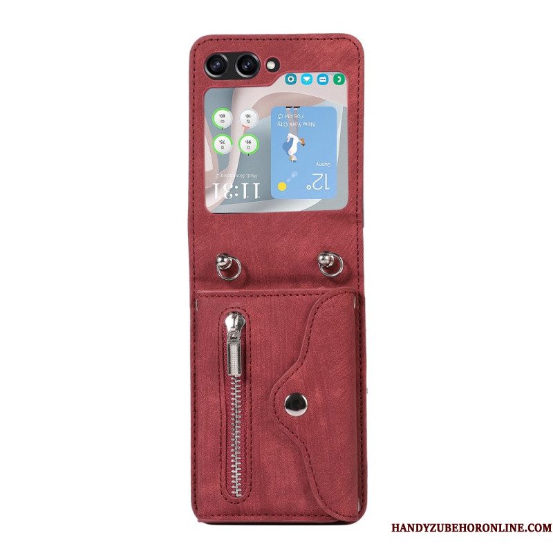 Hoesje Voor Samsung Galaxy Z Flip 7 Fe Portemonnee En Schouderband