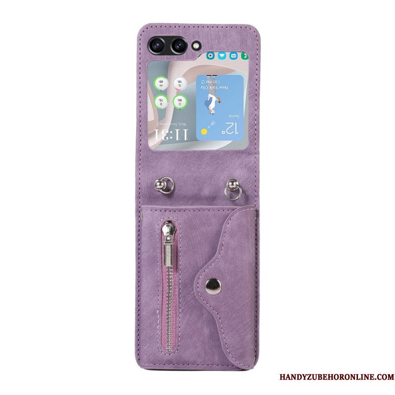 Hoesje Voor Samsung Galaxy Z Flip 7 Fe Portemonnee En Schouderband
