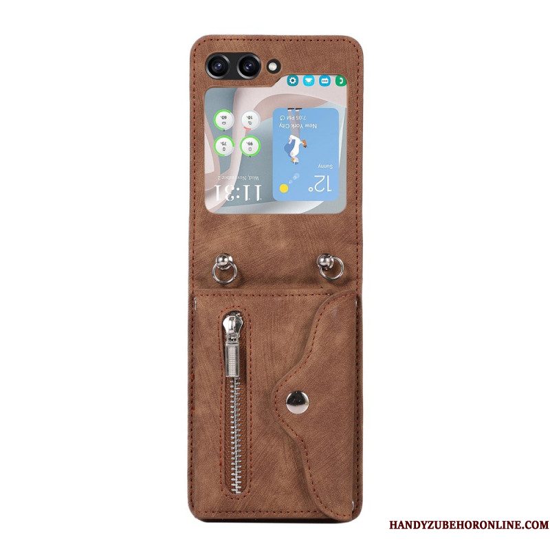 Hoesje Voor Samsung Galaxy Z Flip 7 Fe Portemonnee En Schouderband
