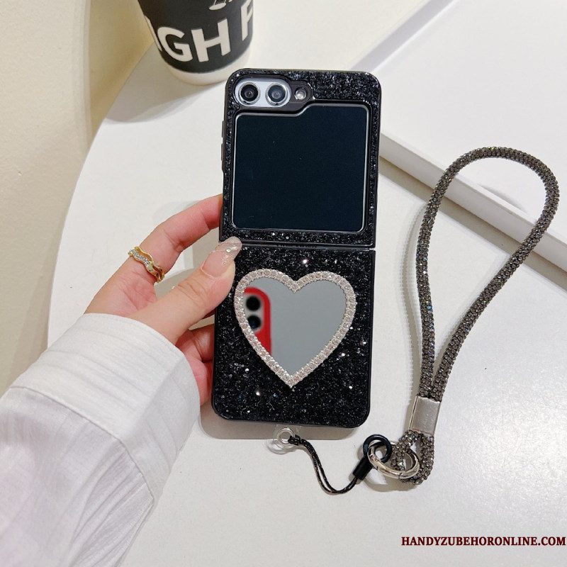 Hoesje Voor Samsung Galaxy Z Flip 7 Fe Spiegel En Bandje