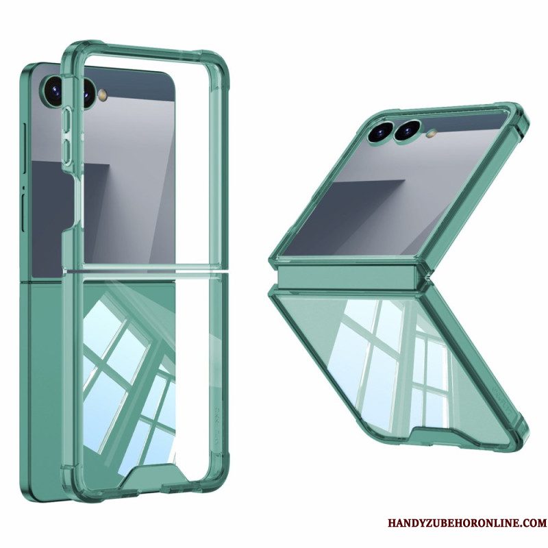 Hoesje Voor Samsung Galaxy Z Flip 7 Gkk Metallic Stijl Velg