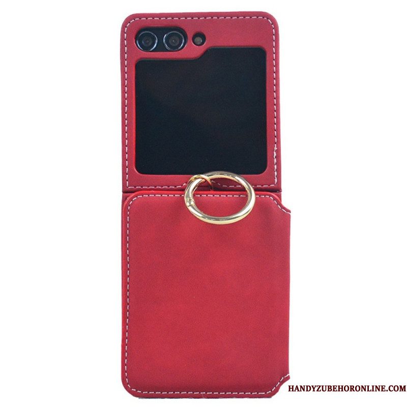 Hoesje Voor Samsung Galaxy Z Flip 7 Kaarthouder En Afneembare Ketting