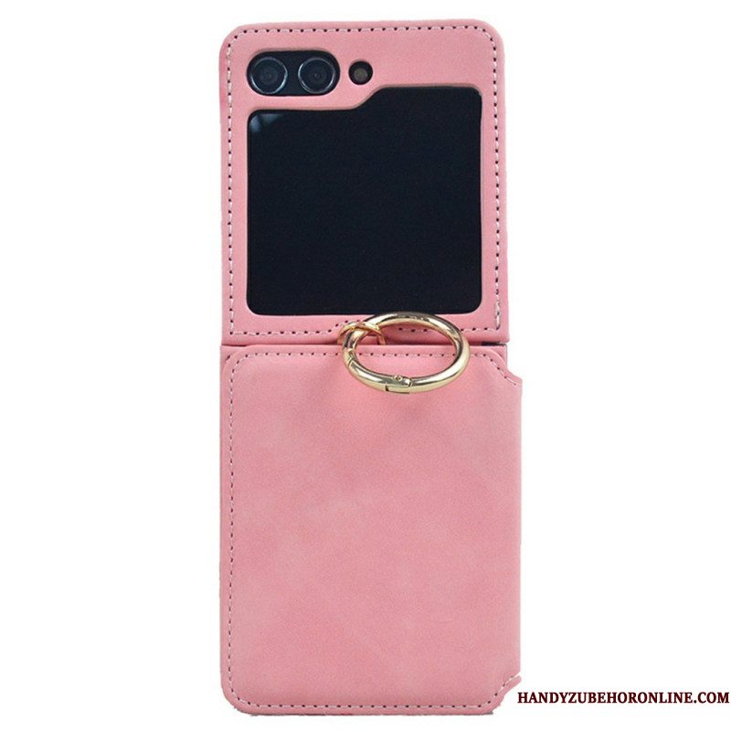 Hoesje Voor Samsung Galaxy Z Flip 7 Kaarthouder En Afneembare Ketting