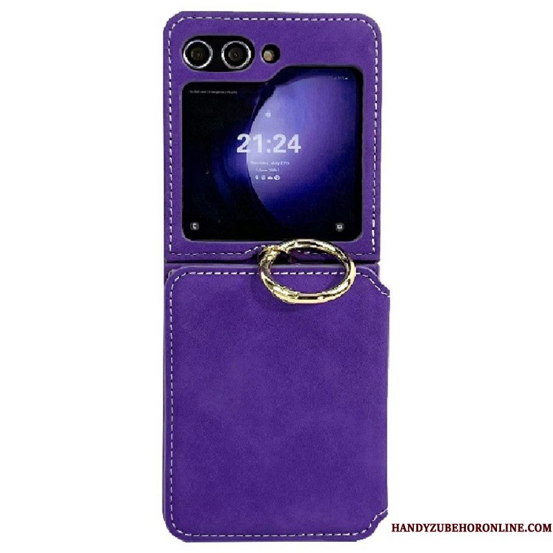 Hoesje Voor Samsung Galaxy Z Flip 7 Kaarthouder En Afneembare Ketting