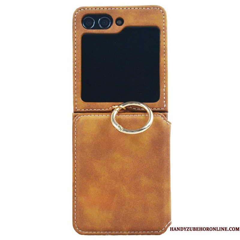 Hoesje Voor Samsung Galaxy Z Flip 7 Kaarthouder En Afneembare Ketting