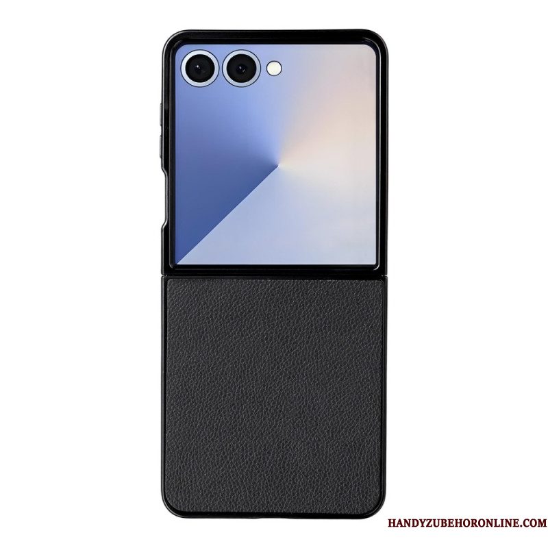 Hoesje Voor Samsung Galaxy Z Flip 7 Leerstructuur