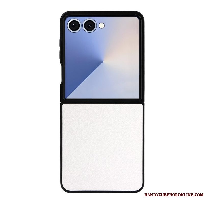 Hoesje Voor Samsung Galaxy Z Flip 7 Leerstructuur