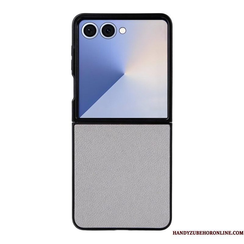 Hoesje Voor Samsung Galaxy Z Flip 7 Leerstructuur