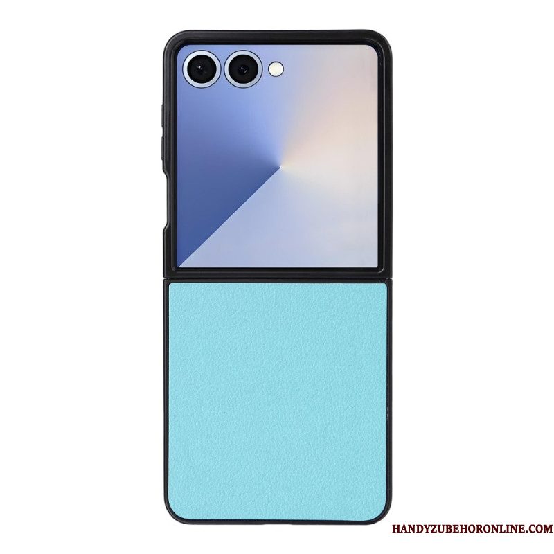 Hoesje Voor Samsung Galaxy Z Flip 7 Leerstructuur