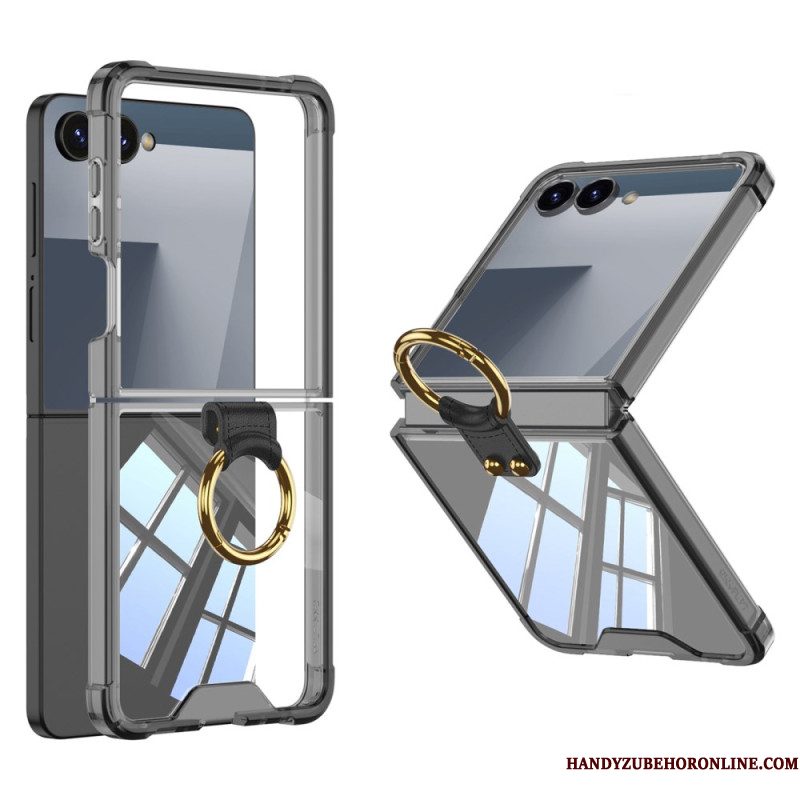 Hoesje Voor Samsung Galaxy Z Flip 7 Ringhouder En Schokbestendige Bescherming