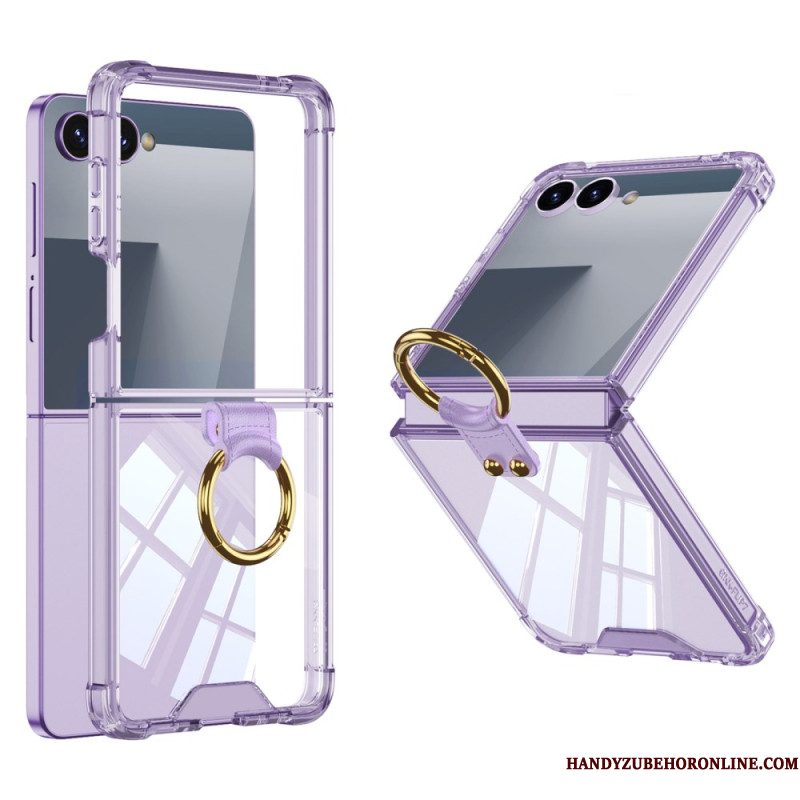 Hoesje Voor Samsung Galaxy Z Flip 7 Ringhouder En Schokbestendige Bescherming