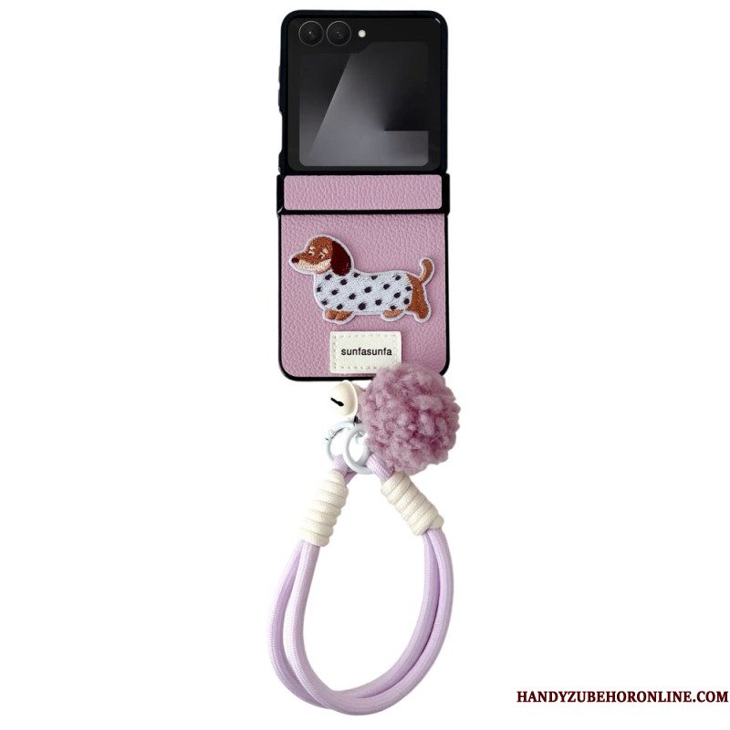 Hoesje Voor Samsung Galaxy Z Flip 7 Scharnierbeschermer En Band