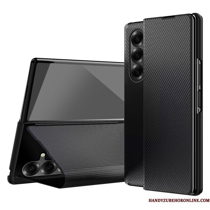 Hoesje Voor Samsung Galaxy Z Fold 7 Lederlook Met Geïntegreerde Standaard