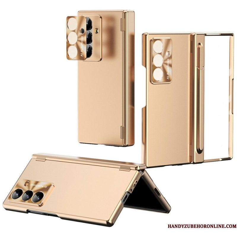 Hoesje Voor Samsung Galaxy Z Fold 7 Schermbeschermer Van Gehard Glas En Stylushouder