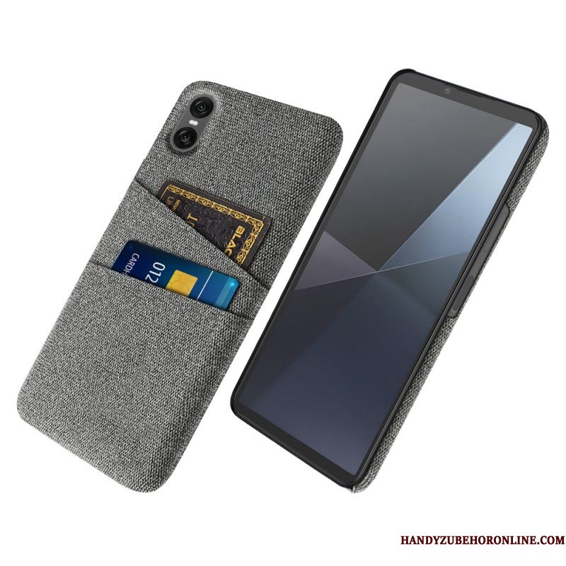 Hoesje Voor Sony Xperia 10 Vii Stoffen Kaarthouder