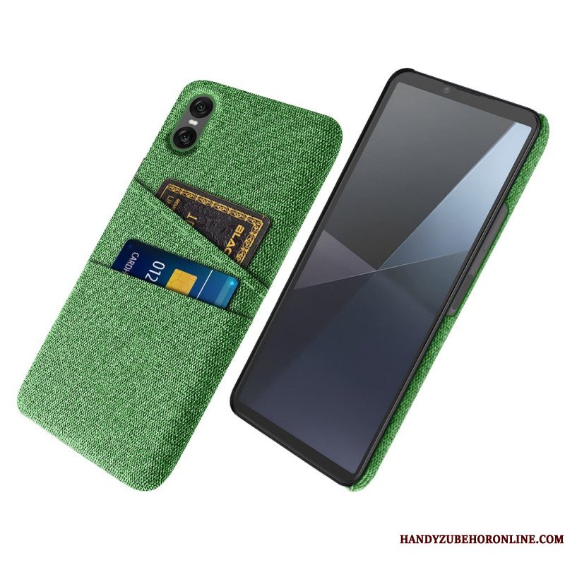 Hoesje Voor Sony Xperia 10 Vii Stoffen Kaarthouder