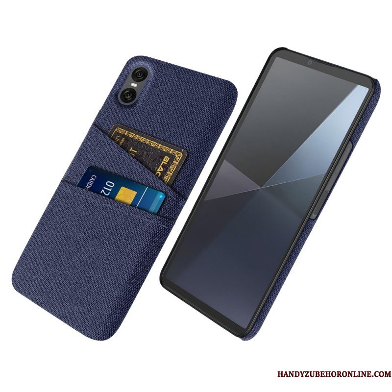 Hoesje Voor Sony Xperia 10 Vii Stoffen Kaarthouder