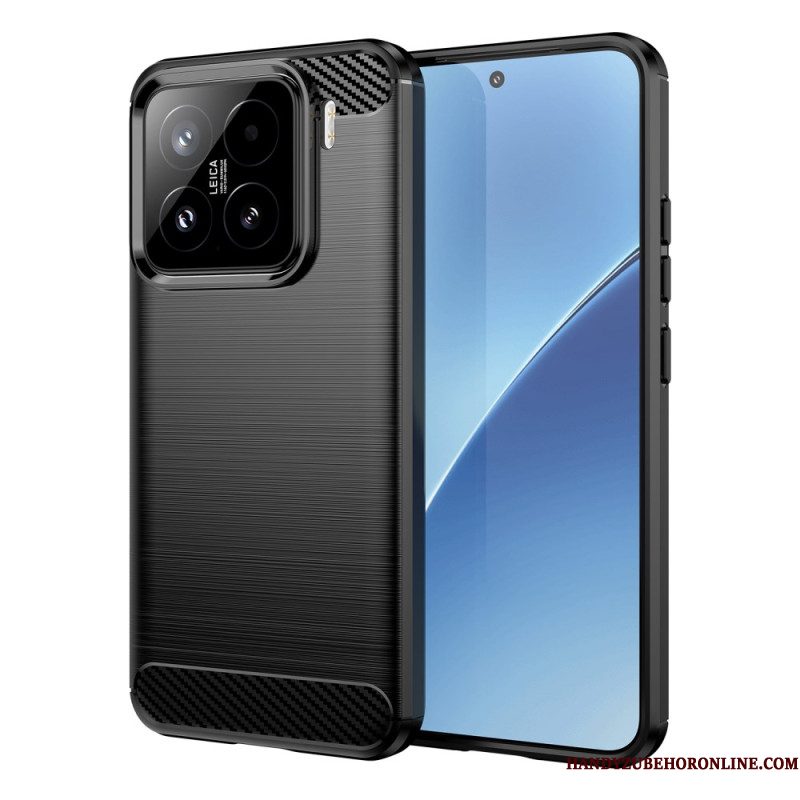 Hoesje Voor Xiaomi 15 Geborsteld Koolstofvezel
