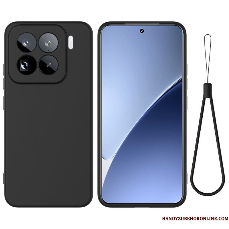 Hoesje Voor Xiaomi 15 Pro Sleutelkoord Van Vloeibare Siliconen