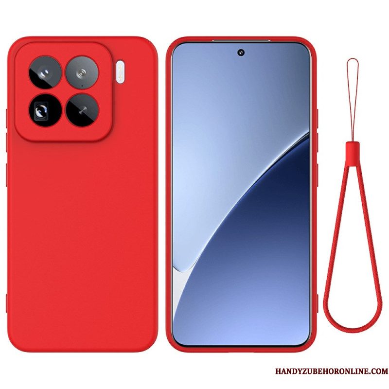 Hoesje Voor Xiaomi 15 Pro Sleutelkoord Van Vloeibare Siliconen