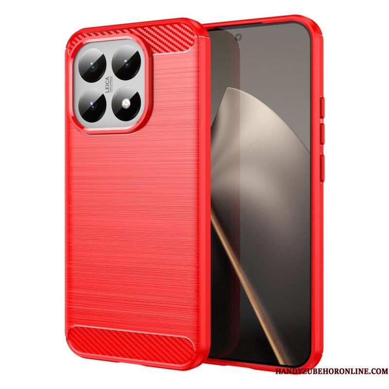 Hoesje Voor Xiaomi 15t Geborsteld Koolstofvezel