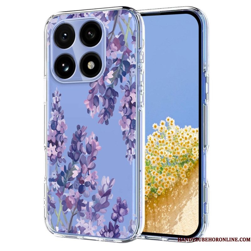 Hoesje Voor Xiaomi 15t Transparant Bloemenpatroon