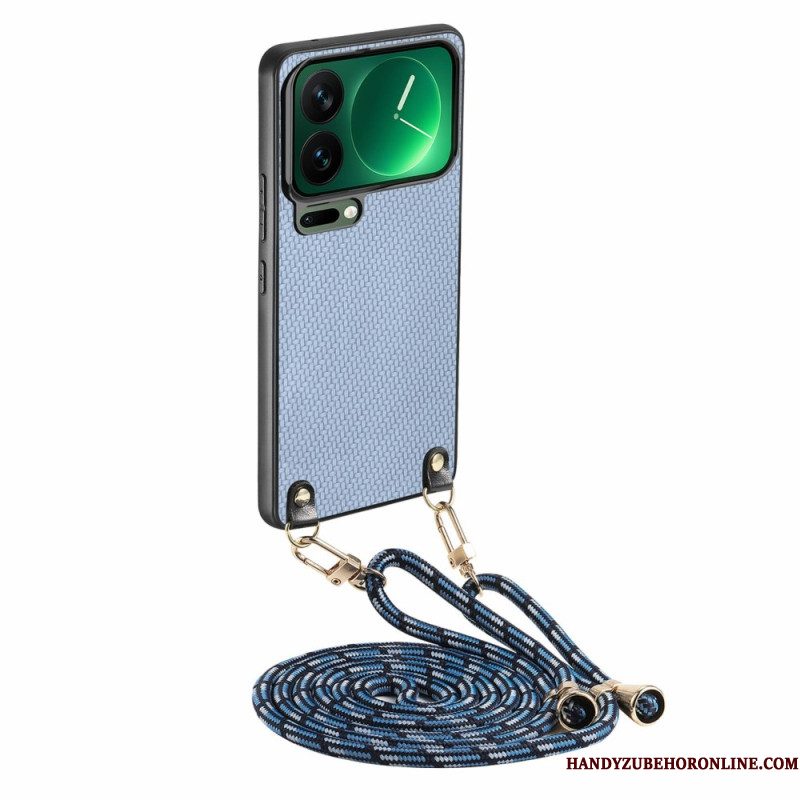 Hoesje Voor Xiaomi 17 Pro Koolstofvezeltextuur