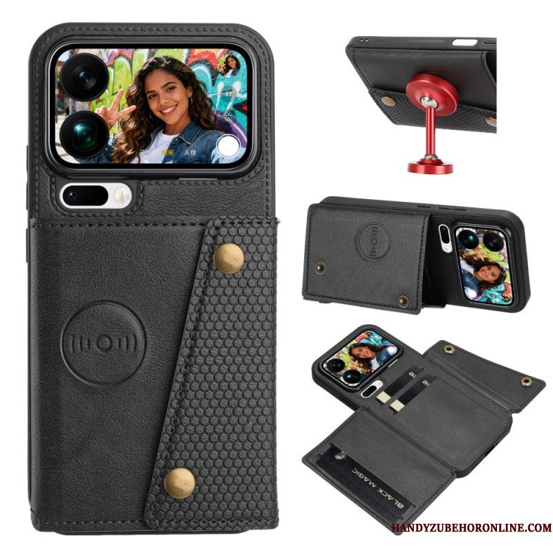 Hoesje Voor Xiaomi 17 Pro Max Kaarthouder Met Leerlook