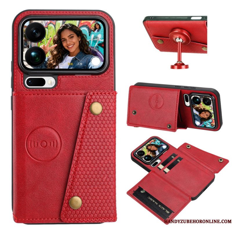 Hoesje Voor Xiaomi 17 Pro Max Kaarthouder Met Leerlook