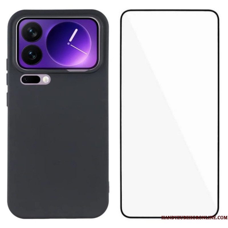 Hoesje Voor Xiaomi 17 Pro Max Siliconen Met Schermbeschermer