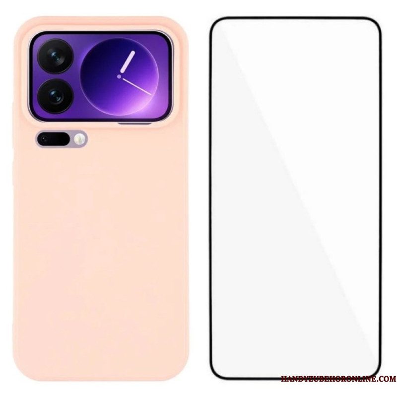 Hoesje Voor Xiaomi 17 Pro Max Siliconen Met Schermbeschermer