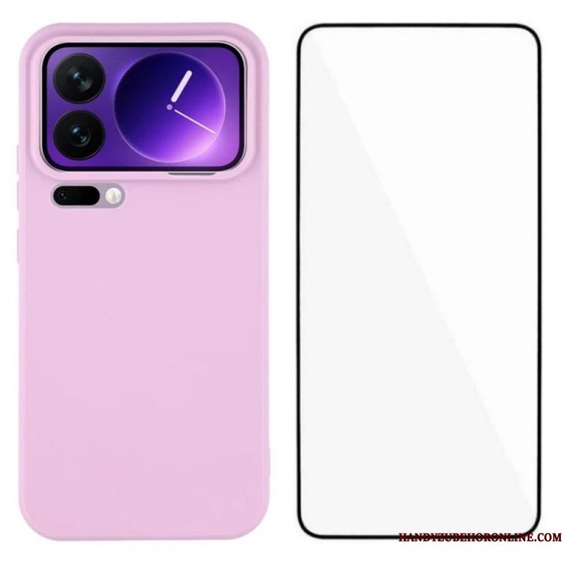 Hoesje Voor Xiaomi 17 Pro Max Siliconen Met Schermbeschermer