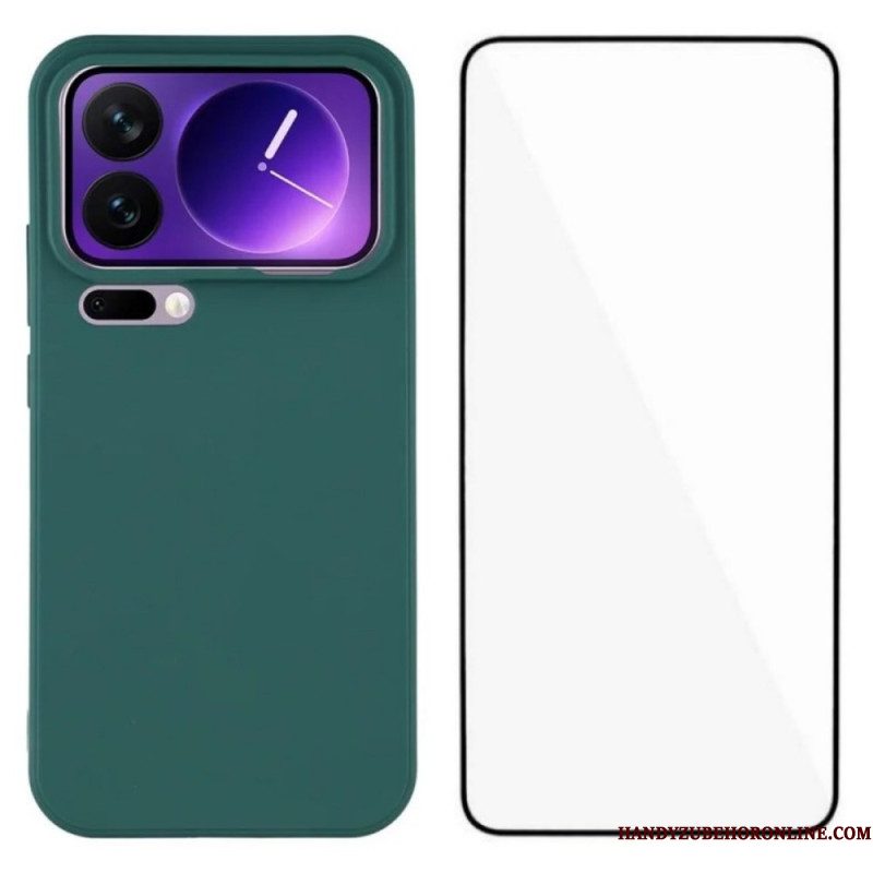 Hoesje Voor Xiaomi 17 Pro Max Siliconen Met Schermbeschermer