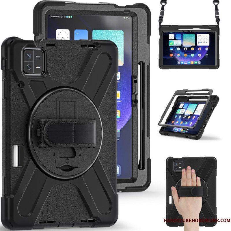 Hoesje Voor Xiaomi Pad 6 Pro Schouderband Met X-design