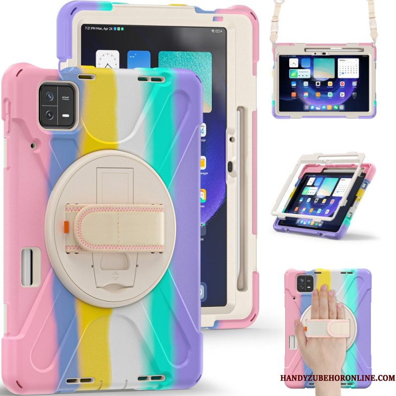 Hoesje Voor Xiaomi Pad 6 Pro Schouderband Met X-design