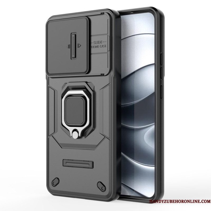Hoesje Voor Xiaomi Redmi Note 14 5g Multifunctioneel Met Houder En Lensbeschermer