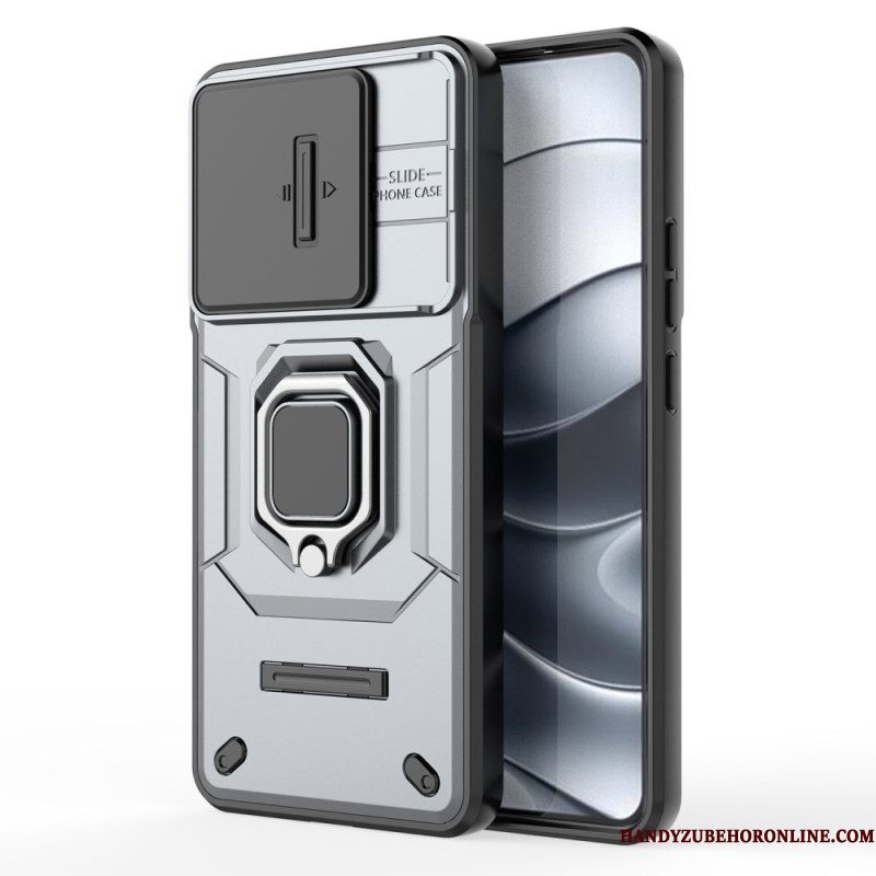 Hoesje Voor Xiaomi Redmi Note 14 5g Multifunctioneel Met Houder En Lensbeschermer