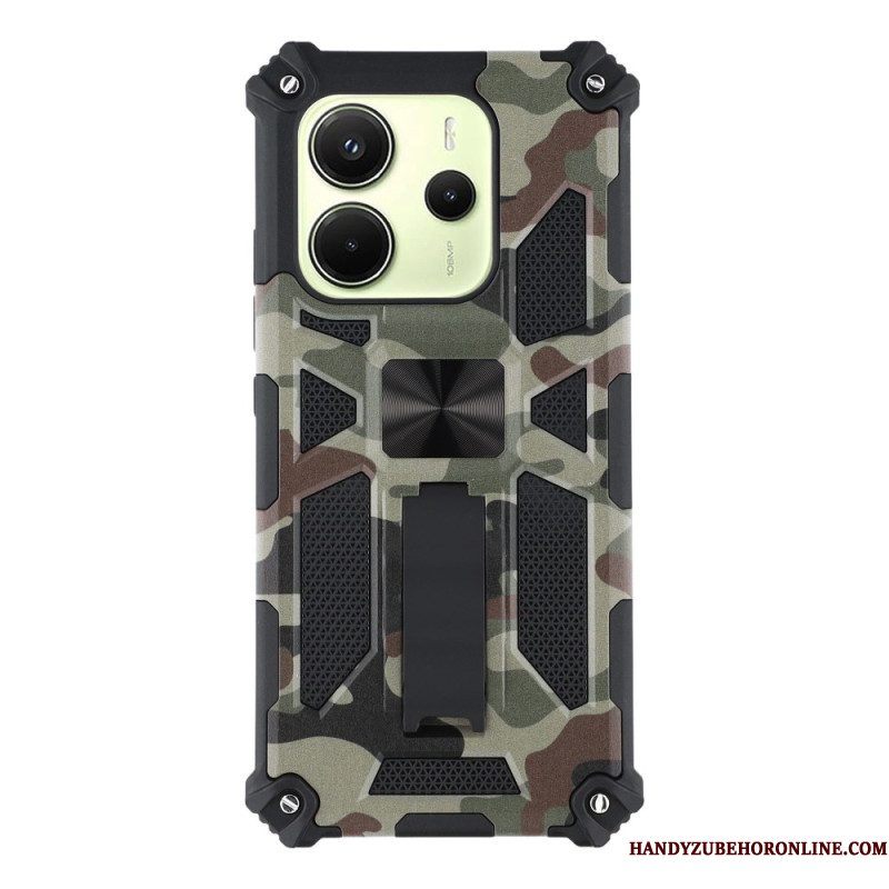 Hoesje Voor Xiaomi Redmi Note 14 5g Robuust Met Geïntegreerde Standaard Camouflage