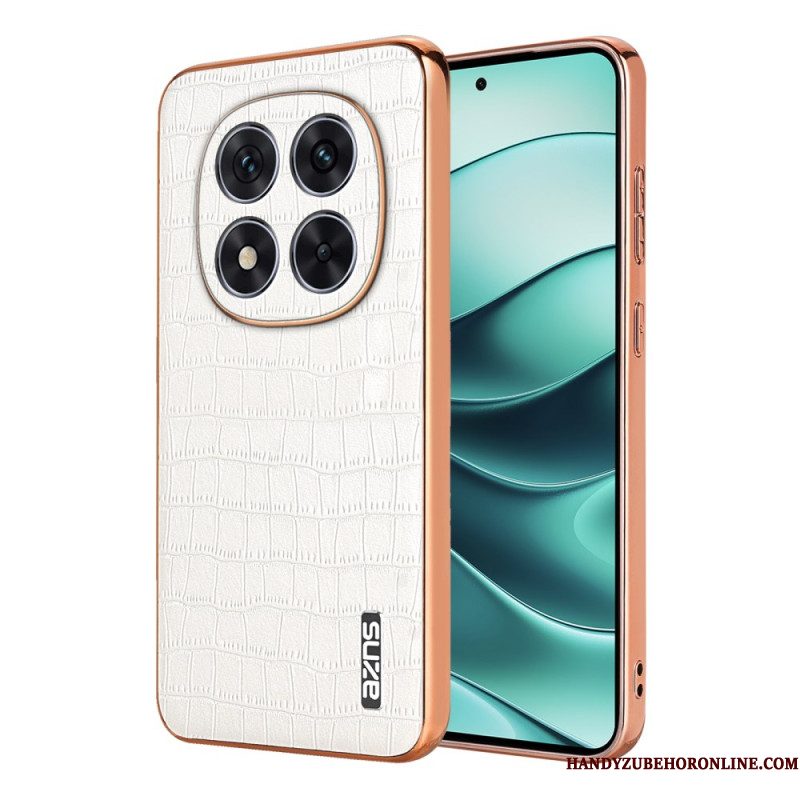 Hoesje Voor Xiaomi Redmi Note 14 Pro Plus 5g Azns Krokodillenleerstructuur