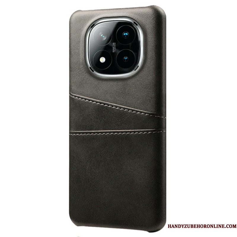 Hoesje Voor Xiaomi Redmi Note 14 Pro Plus 5g Kaarthouder Met Lederlook