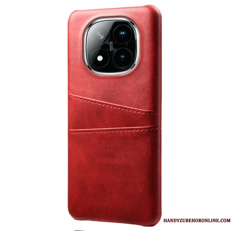 Hoesje Voor Xiaomi Redmi Note 14 Pro Plus 5g Kaarthouder Met Lederlook