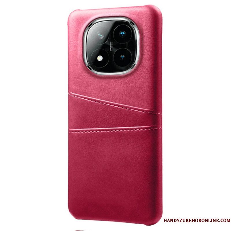 Hoesje Voor Xiaomi Redmi Note 14 Pro Plus 5g Kaarthouder Met Lederlook