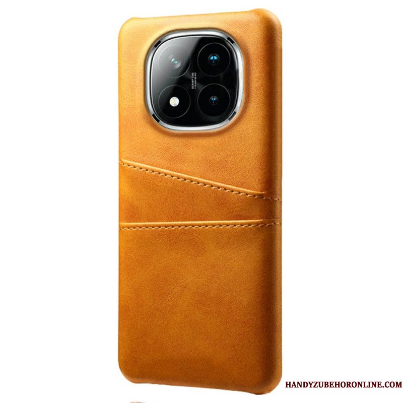 Hoesje Voor Xiaomi Redmi Note 14 Pro Plus 5g Kaarthouder Met Lederlook