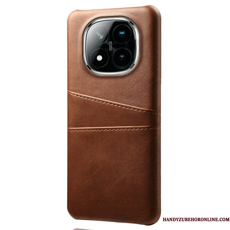 Hoesje Voor Xiaomi Redmi Note 14 Pro Plus 5g Kaarthouder Met Lederlook