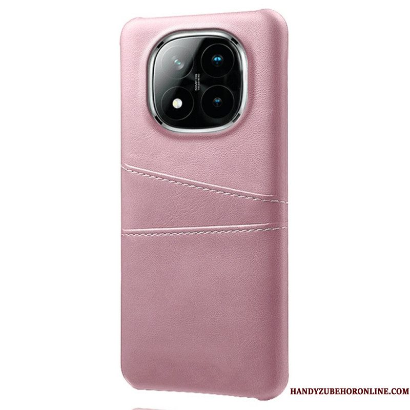 Hoesje Voor Xiaomi Redmi Note 14 Pro Plus 5g Kaarthouder Met Lederlook