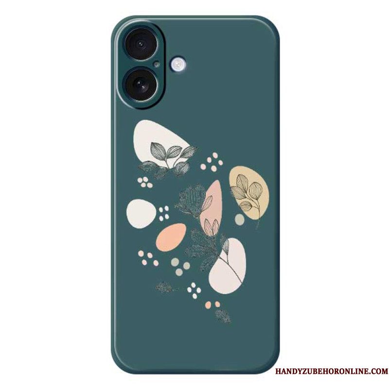 Hoesje Voor iPhone 17 Getekende Bladeren